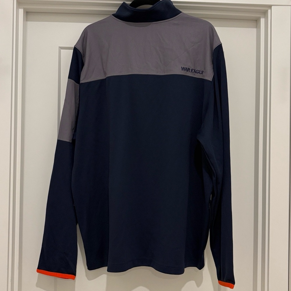 NWT [Under Armour] Auburn Tigers NCAA 1/4 Zip Pullover Sweatshirt Navy Men’s XXL - Picture 8 of 12